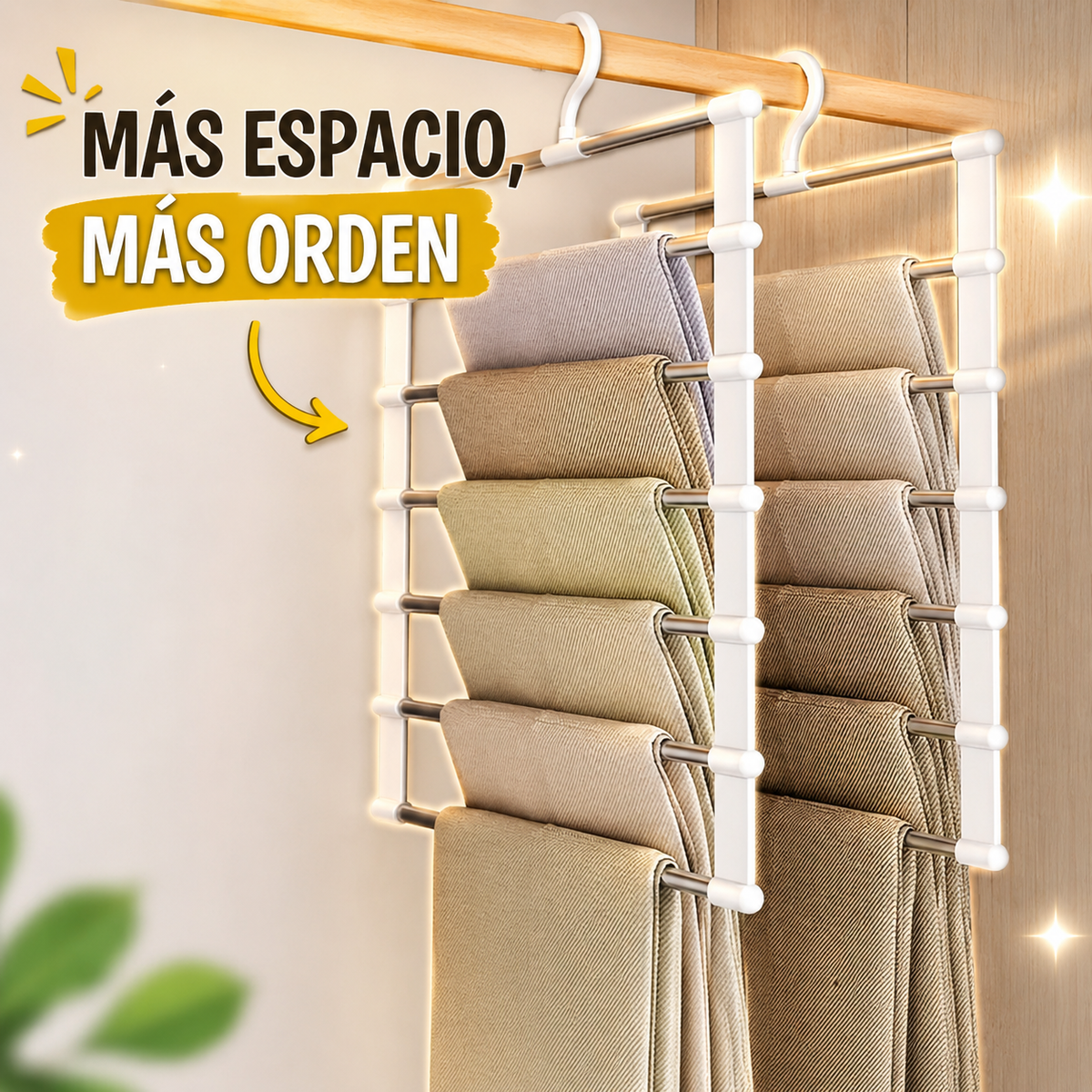 Percha Multifuncional 5 en 1