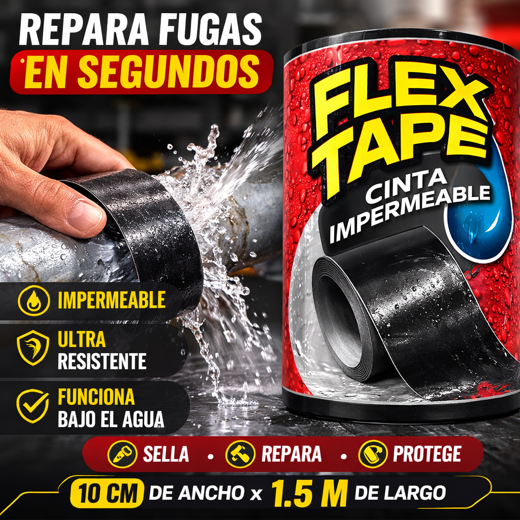 Cinta Anti goteras y fugas FLEX - Sellado Instantaneo y duradero
