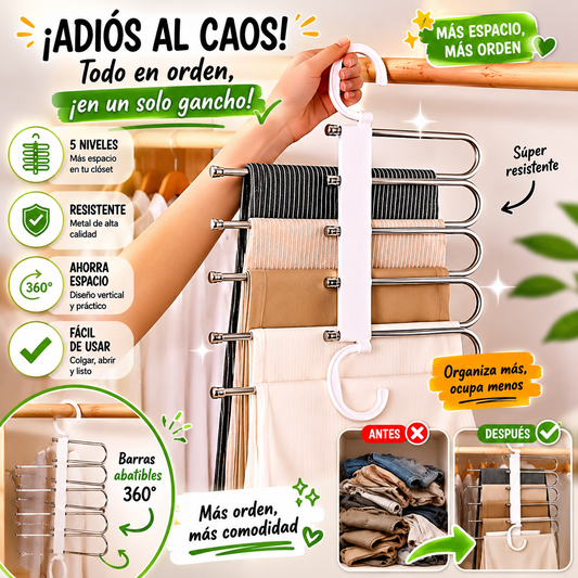 Percha Multifuncional 5 en 1